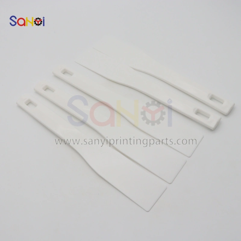 Printing Machine Ink Adjustment Shovel White Small Size 195x46MM