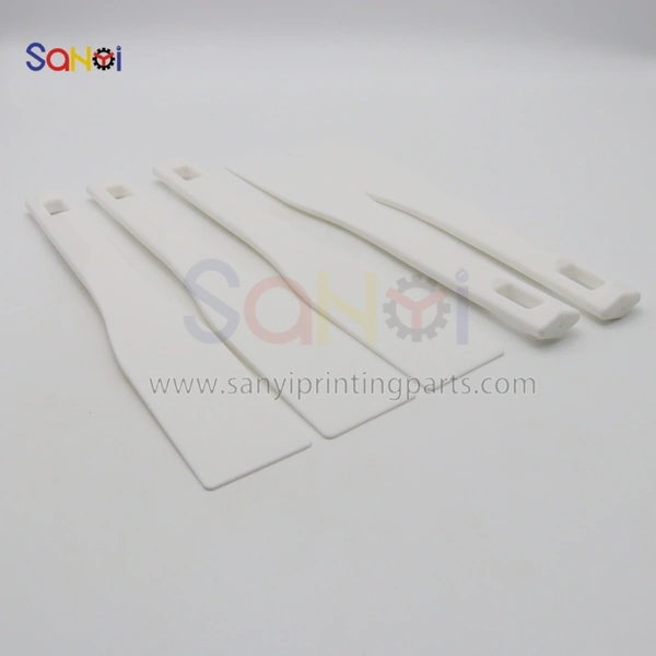 Printing Machine Ink Adjustment Shovel White Small Size 195x46MM