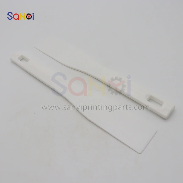Printing Machine Ink Adjustment Shovel White Small Size 195x46MM