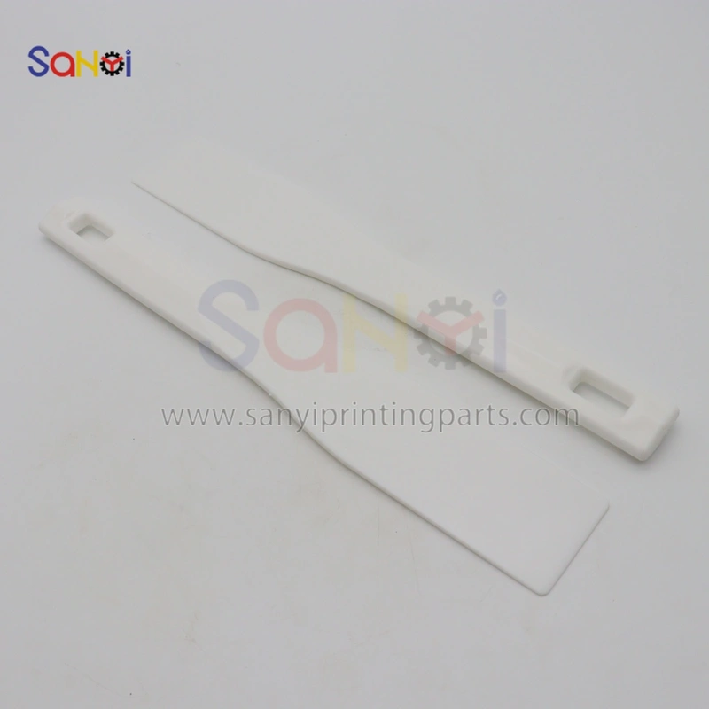 Printing Machine Ink Adjustment Shovel White Small Size 195x46MM