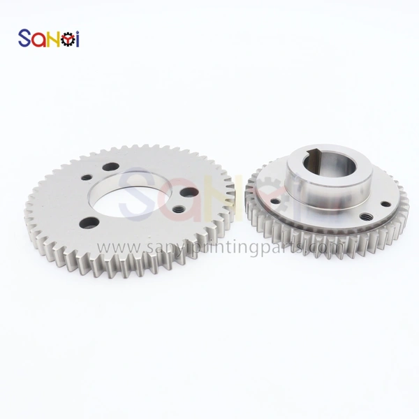 KBA105 Water Roller Ink Roller Gear with 28 Teeth and 50 Teeth Dual Clutch Gear for KBA Printing Machine Accessories