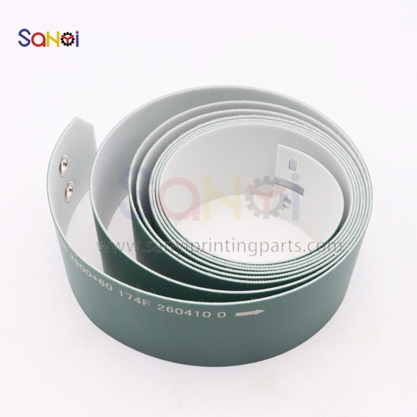 ZA3.033956 Slot Cover Belt 2900x60mm Delivery Flat Belt Green Belt Polar 92 Cutting Machine Guillotine Paper Cutter Machine