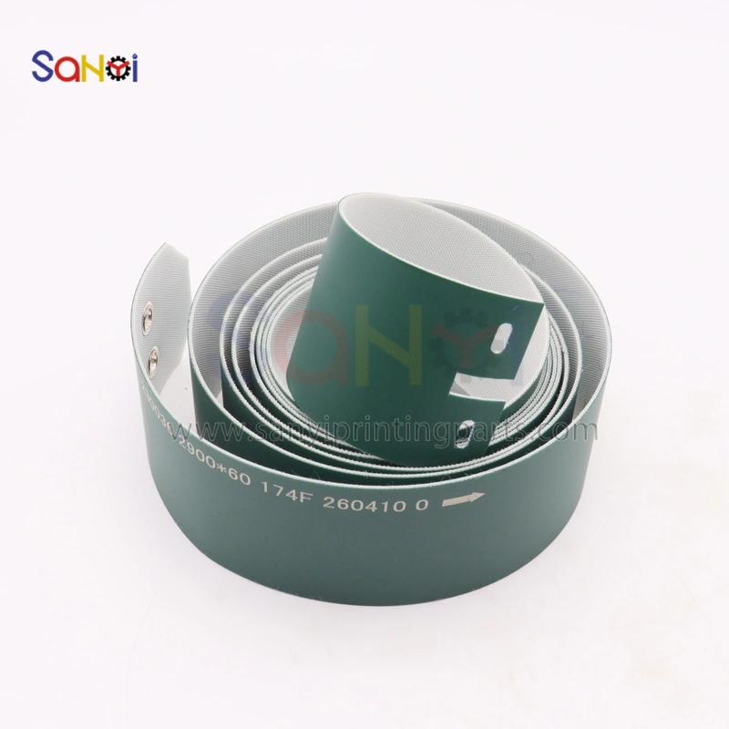 ZA3.033956 Slot Cover Belt 2900x60mm Delivery Flat Belt Green Belt Polar 92 Cutting Machine Guillotine Paper Cutter Machine