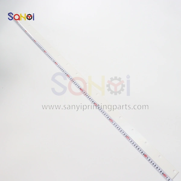 Printing Machinery Spare Parts Ink Scraper LS44 Length 1230mm 11 Holes Komori KBA Roland Heidelberg Clean Blade Wiper