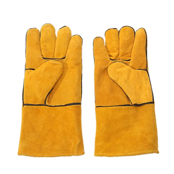 Cow Leather Electric Welding Protection Gloves | FRT Machinery