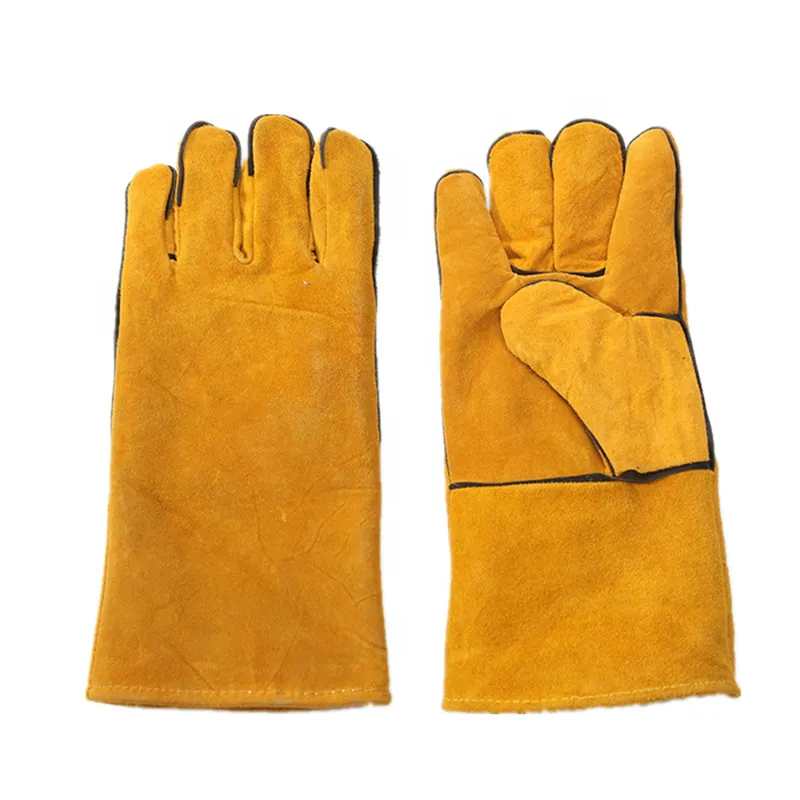 Cow Leather Electric Welding Protection Gloves | FRT Machinery