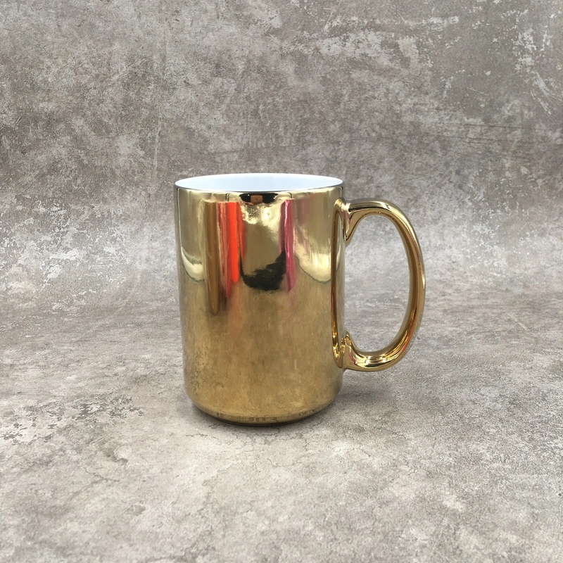 Ceramic mug,Electroplating cup,Stoneware mug,15OZ mug