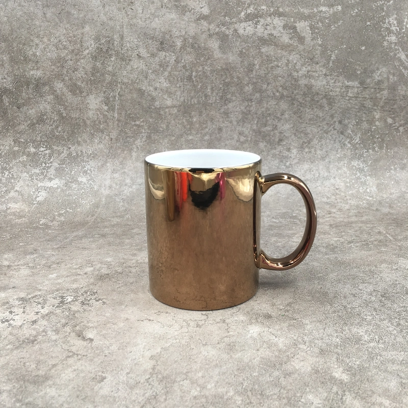 Ceramic mug,Electroplating cup,Stoneware mug,11OZ mug