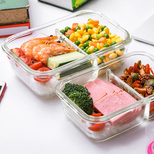Microwave glass Lunch box,Borosilicate Glass