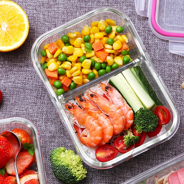 Microwave glass Lunch box,Borosilicate Glass