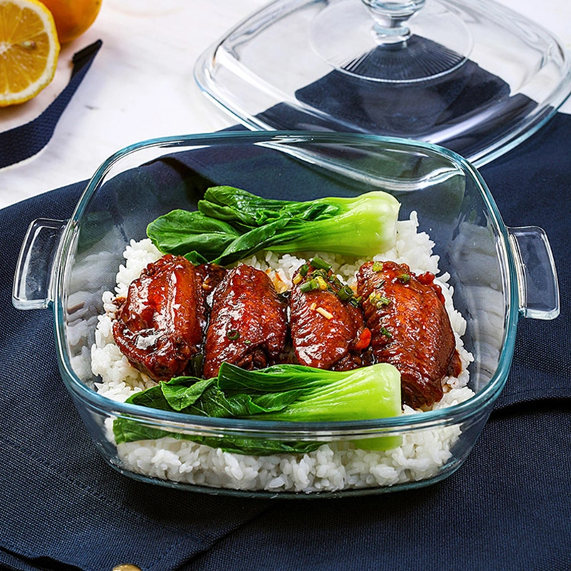 Microwave glass Lunch box,Borosilicate Glass