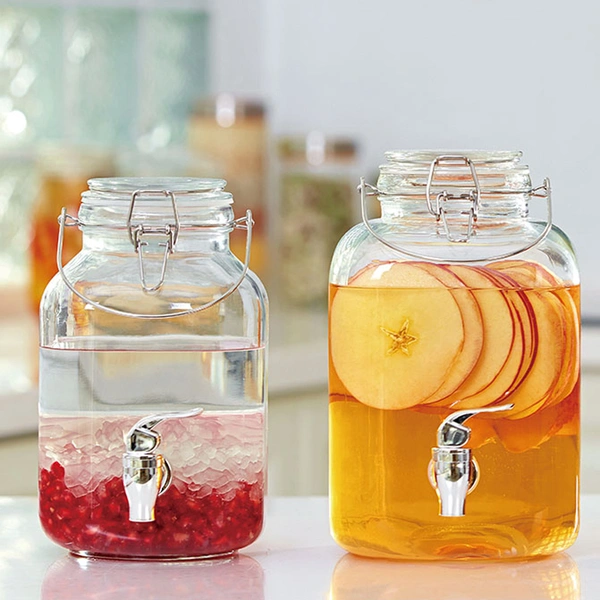 Glass Beverage Dispenser,Drinking Bottles,Sealed tank