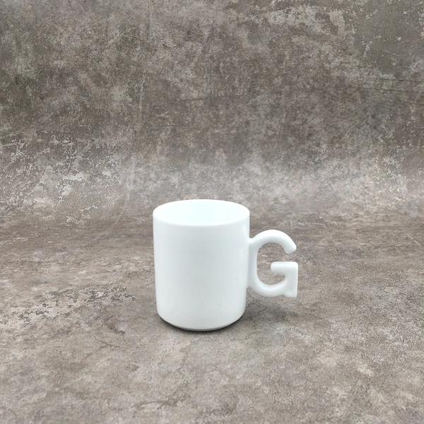Ceramic mug,White mug ,Stoneware mug,6OZ mug