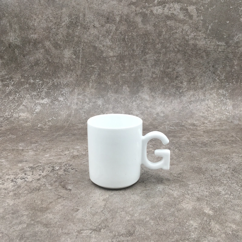 Ceramic mug,White mug ,Stoneware mug,6OZ mug