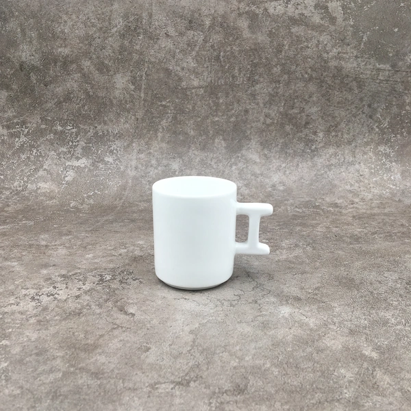 Ceramic mug,White mug ,Stoneware mug,6OZ mug