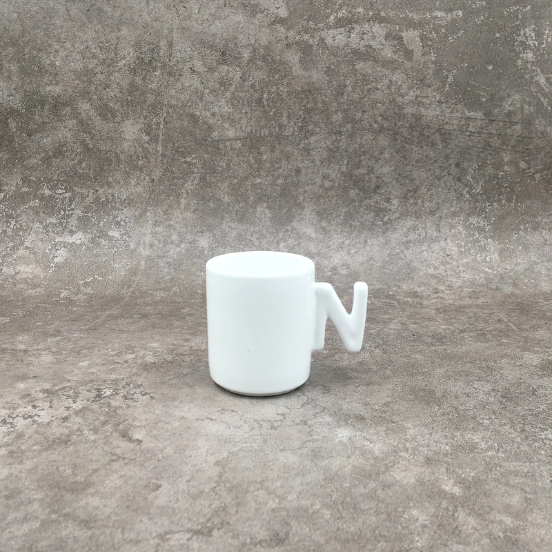 Ceramic mug,White mug ,Stoneware mug,6OZ mug