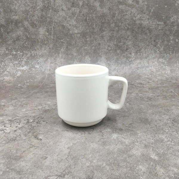 Ceramic mug,White mug ,Stoneware mug,6OZ mug