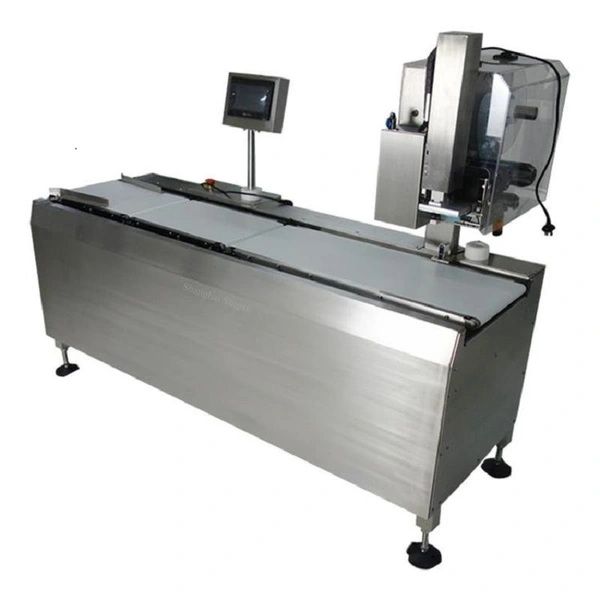 Check Weight Machine With Barcode Label Printer,Wide Conveyor High Speed Weigh Price Labeller