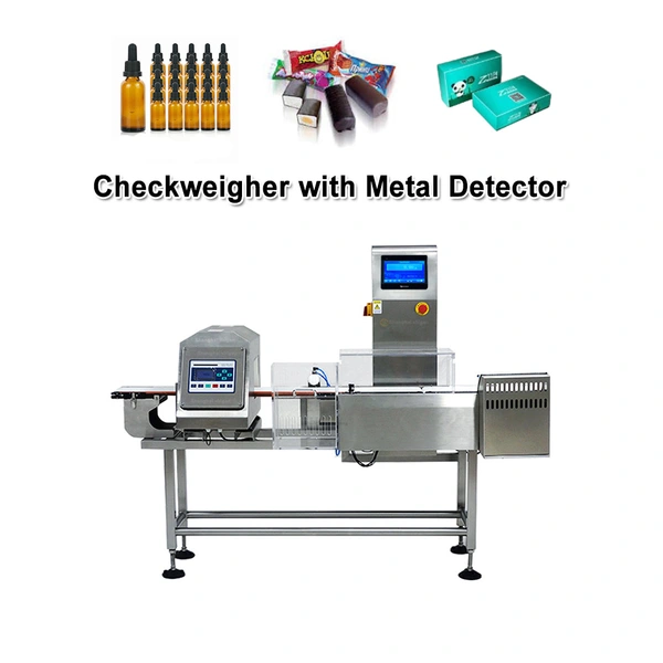 Cosmetic Product Multifunctional Conveyor Check Weigher Combined Metal Detector