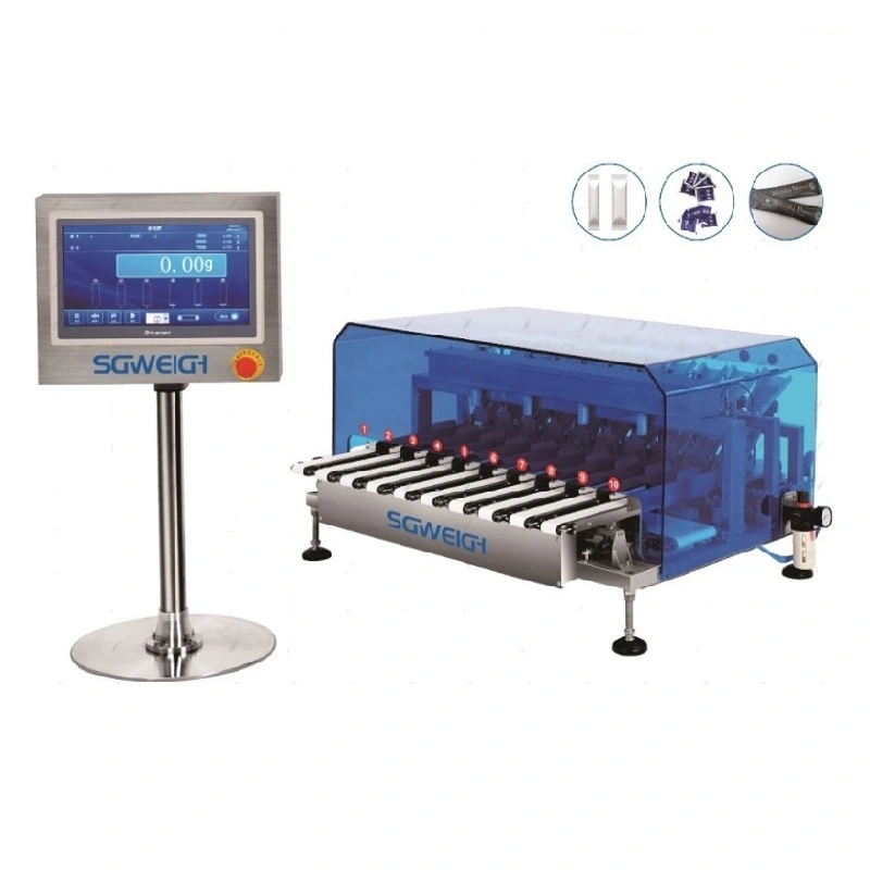 10-Lane Ultra-Fast Glide Multi-Lane Checkweigher For Stick Packs