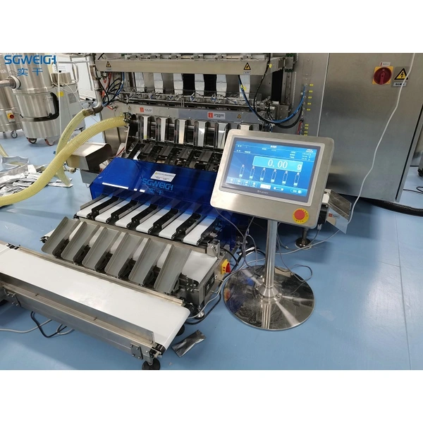 10-Lane Ultra-Fast Glide Multi-Lane Checkweigher For Stick Packs