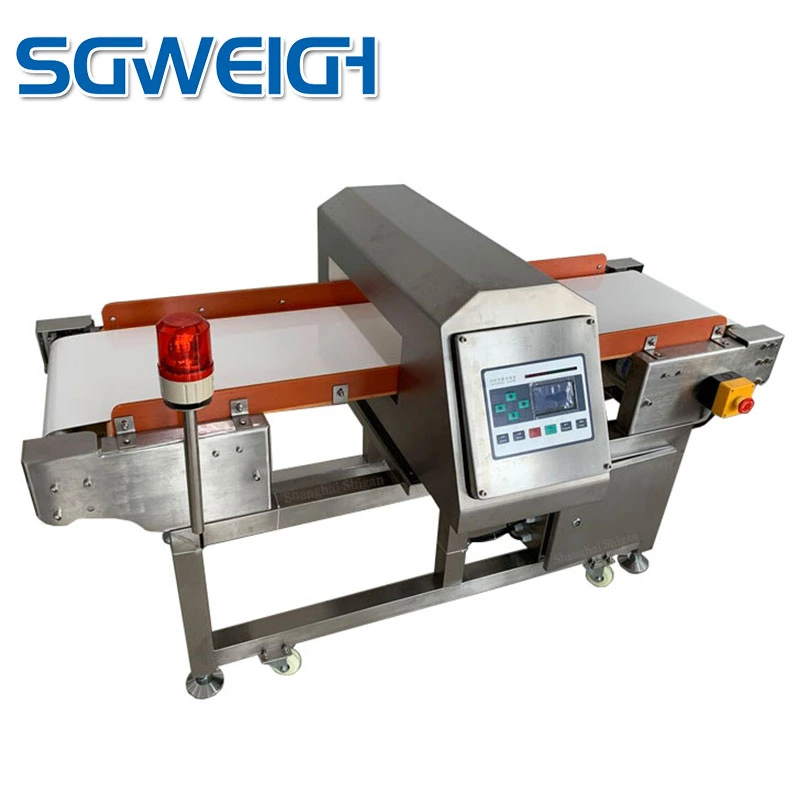 Food Grade PU Belt High Sensitivity Metal Detector Machine for Online Food Inspection