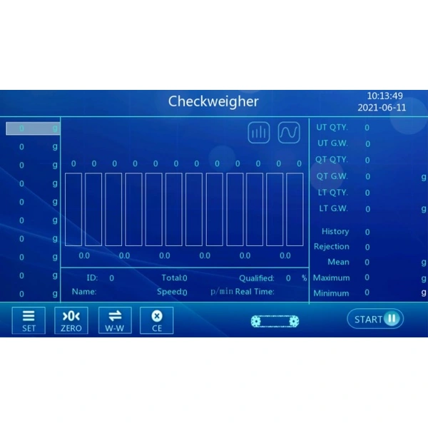Multiple Lines Individual Crab Meat Stick Sausage Multi-lane Weighing Machine