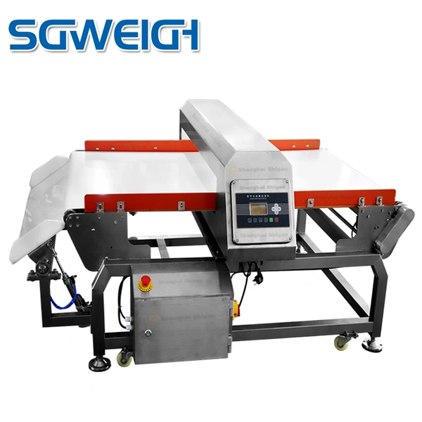 SG-M400 Automatic Conveyor Candy Plastic Jar Metal Detector Machine with Reject System