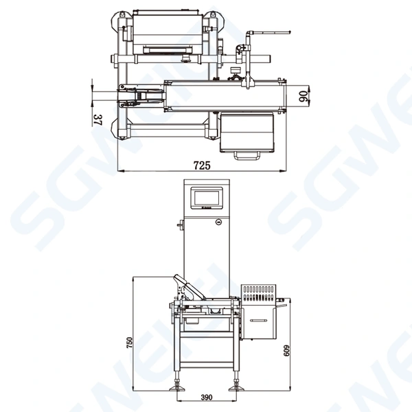 SG-1X Superior Performance High Accuracy Checkweigher System Online Check Weighing Machine
