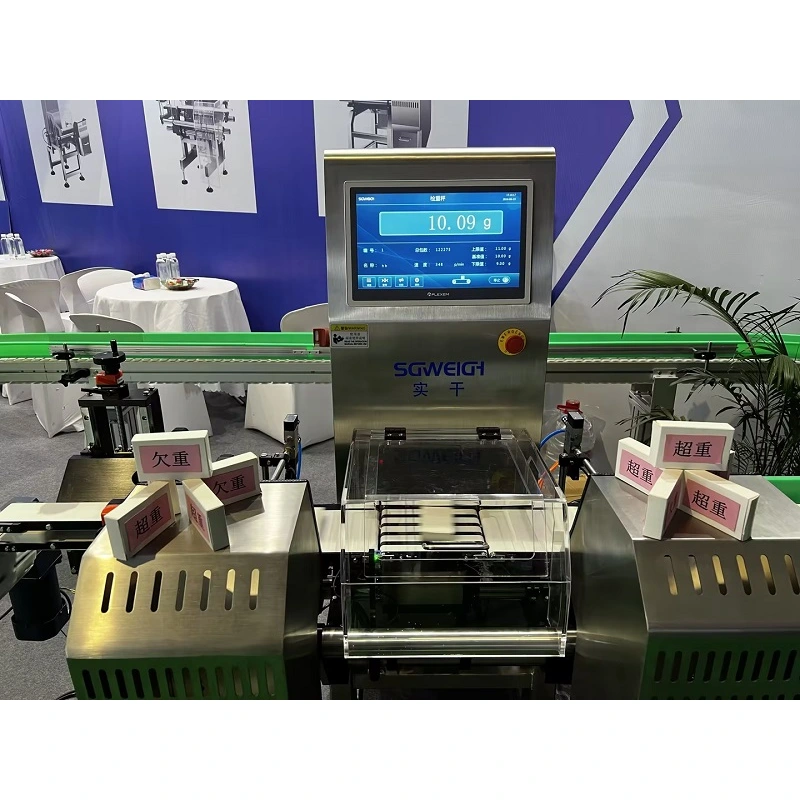 High Speed Online 5-50g Box Weight Checkers Checkweigher Conveyor for Pharmaceutical