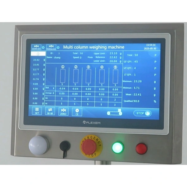 High Accuracy Multi-Lane Stick Granule Coffee Checkweigher 2-10 Lines Weight Checker