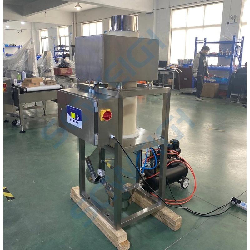 Gravity Throat Metal Detectors for Food & Powder Vertical Fall Metal Detection Machine
