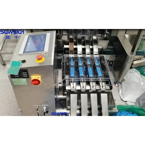 Dynamic Multi Lines Checkweigher Solution 4-Track Weight Checker for Liquid Long-Stick Packs