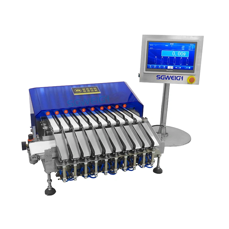 Liquid Individual Stick Pack 2-10 Lane Checkweigher for Juice Sauce Jelly