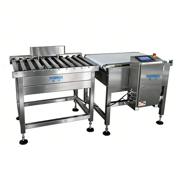 High Capacity Automatic Heavy Boxes Checkweigher for 25kg to 50kg Chemical Bags with Pusher Rejector