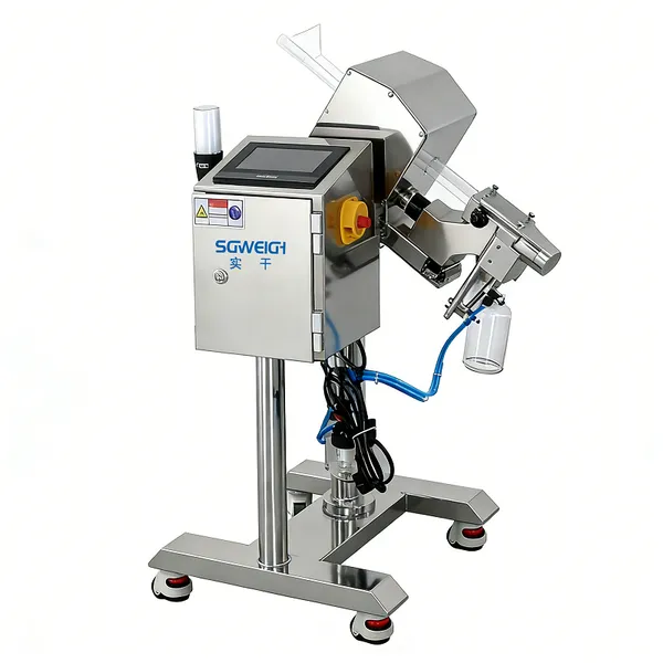High Sensitivity 0.3mm Tablet Pharmaceutical Metal Detector Connected to Deduster and Capsule Filling machine