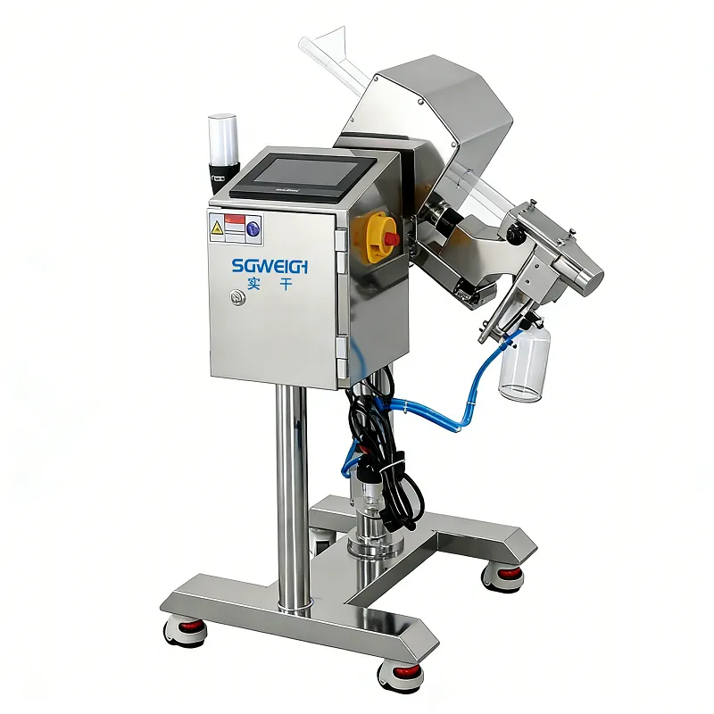 High Sensitivity 0.3mm Tablet Pharmaceutical Metal Detector Connected to Deduster and Capsule Filling machine