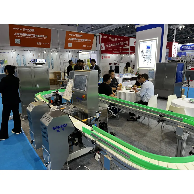 High Speed Online 5-50g Box Weight Checkers Conveyor Checkweigher for Pharmaceutical