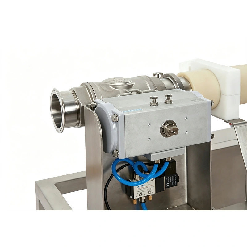 Liquid Sauce Jam In-Line Pipeline Metal Detector Machine with Rejection Outlet Pipe