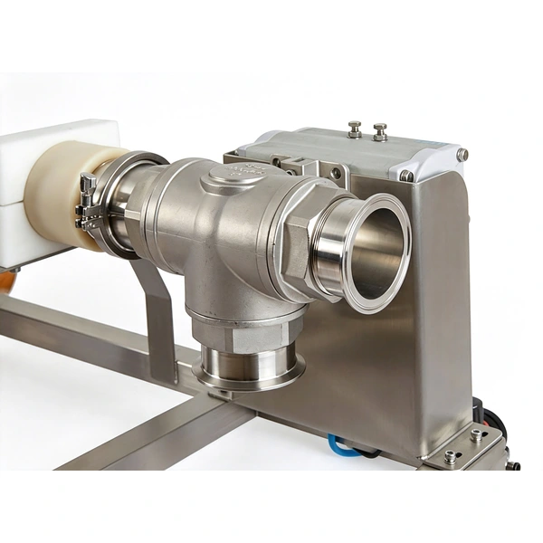 Liquid Sauce Jam In-Line Pipeline Metal Detector Machine with Rejection Outlet Pipe