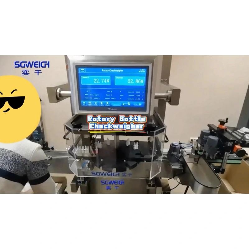 SG-Z Tablet & Capsule Bottle Rotary Checkweigher with Reject System CE 21 CFR Part 11 Compliant