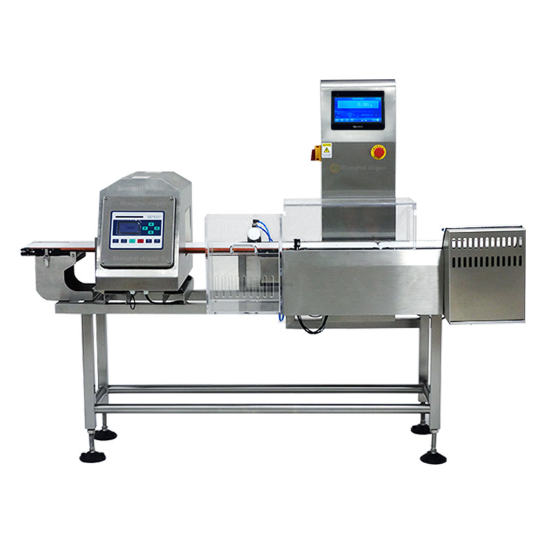 Automatic Rejection Checkweigher And Metal Detector Combo