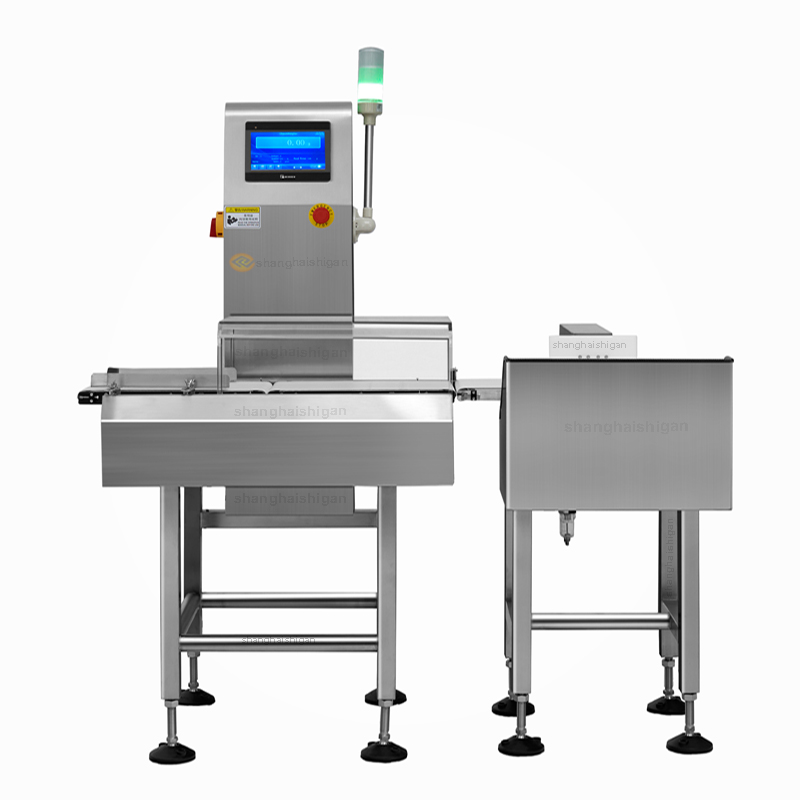 Bottle conveying check weight machine 