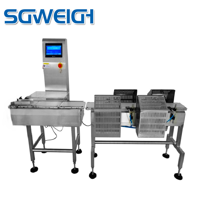 Sound and light alarm multi-level checkweigher