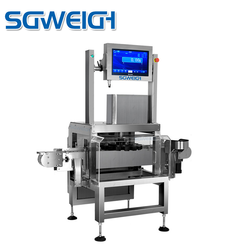 SG-Z2 Dual-Channel Buckle-Type Conveyor Touchable Customizable Vial Rotary Checkweigher