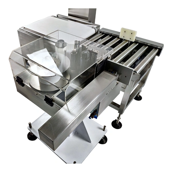 Intelligent Automatic Bag/Cable Roll/Fresh Food Check Weigher And Labeling Machine Combo