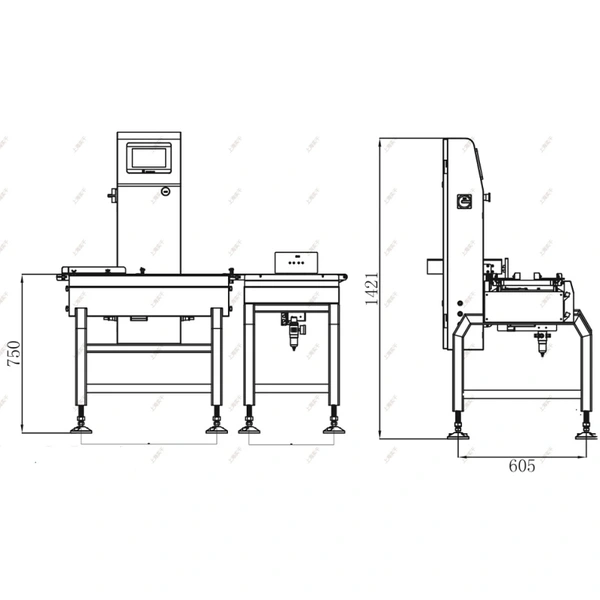 Fried Potato Chips Check Weigher Food Special Checkweigher For Can/Bag