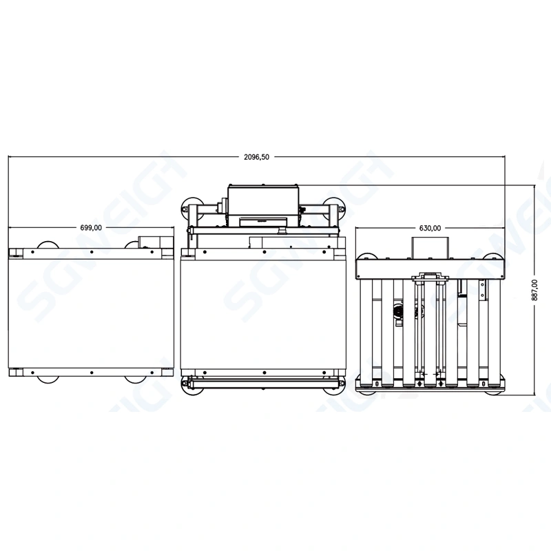 Large-Range Intelligent Checkweigher Box-Mounted Automatic Weight Detection Machine