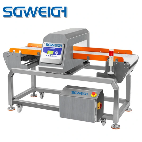 Industrial High Accuracy Bulk Puffed Food Conveyor Belt Metal Detector Machine