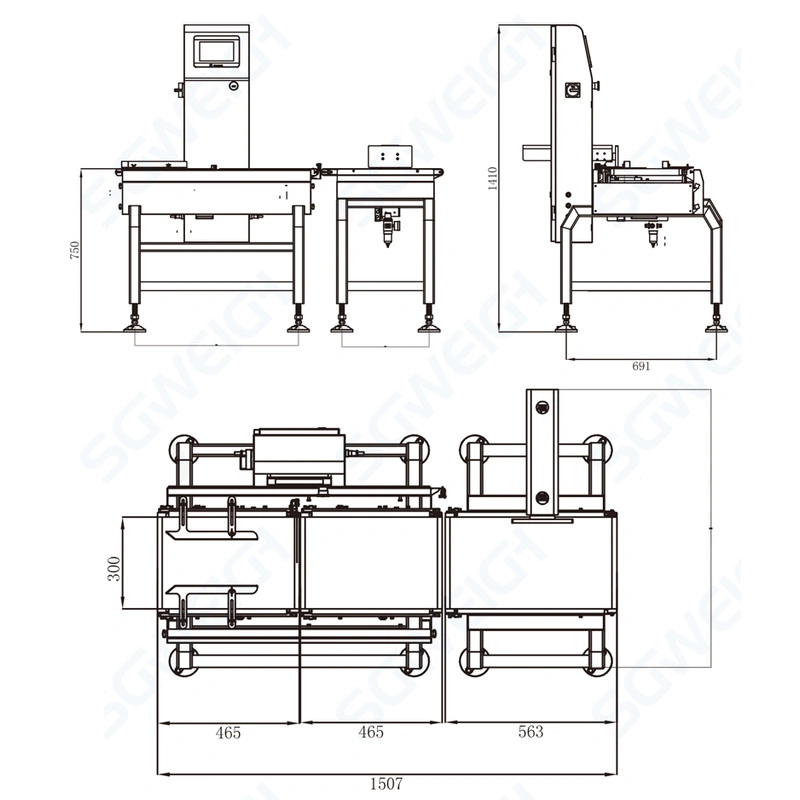 High-Precision Medicine Bottle Check Weigher with Digital Load Cell